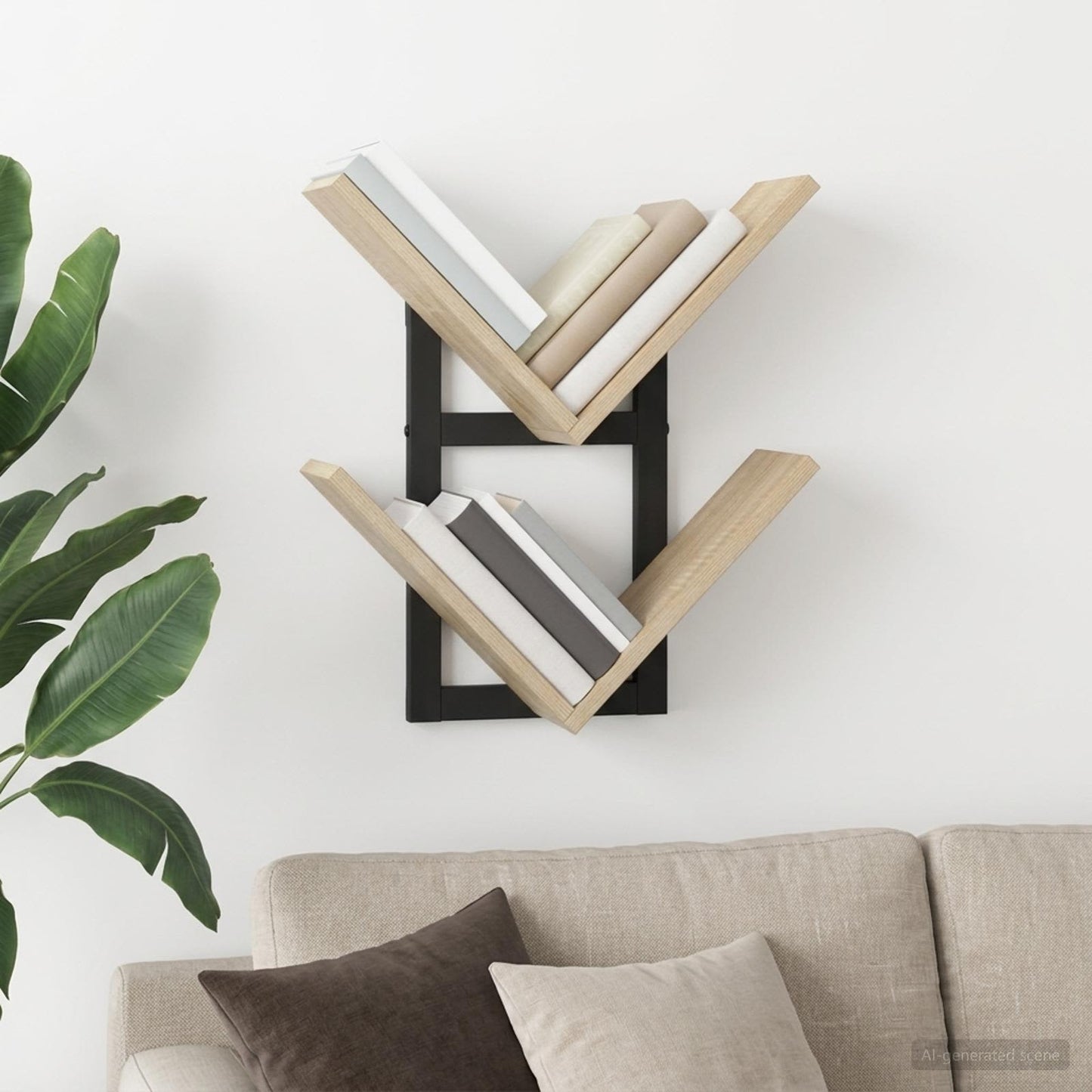 vidaXL Wall Floating Shelf Sonoma Oak 43 x 15 x 47 cm Engineered Wood