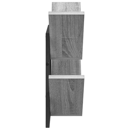 vidaXL Wall Floating Shelf Grey Sonoma 43 x 15 x 47 cm Engineered Wood