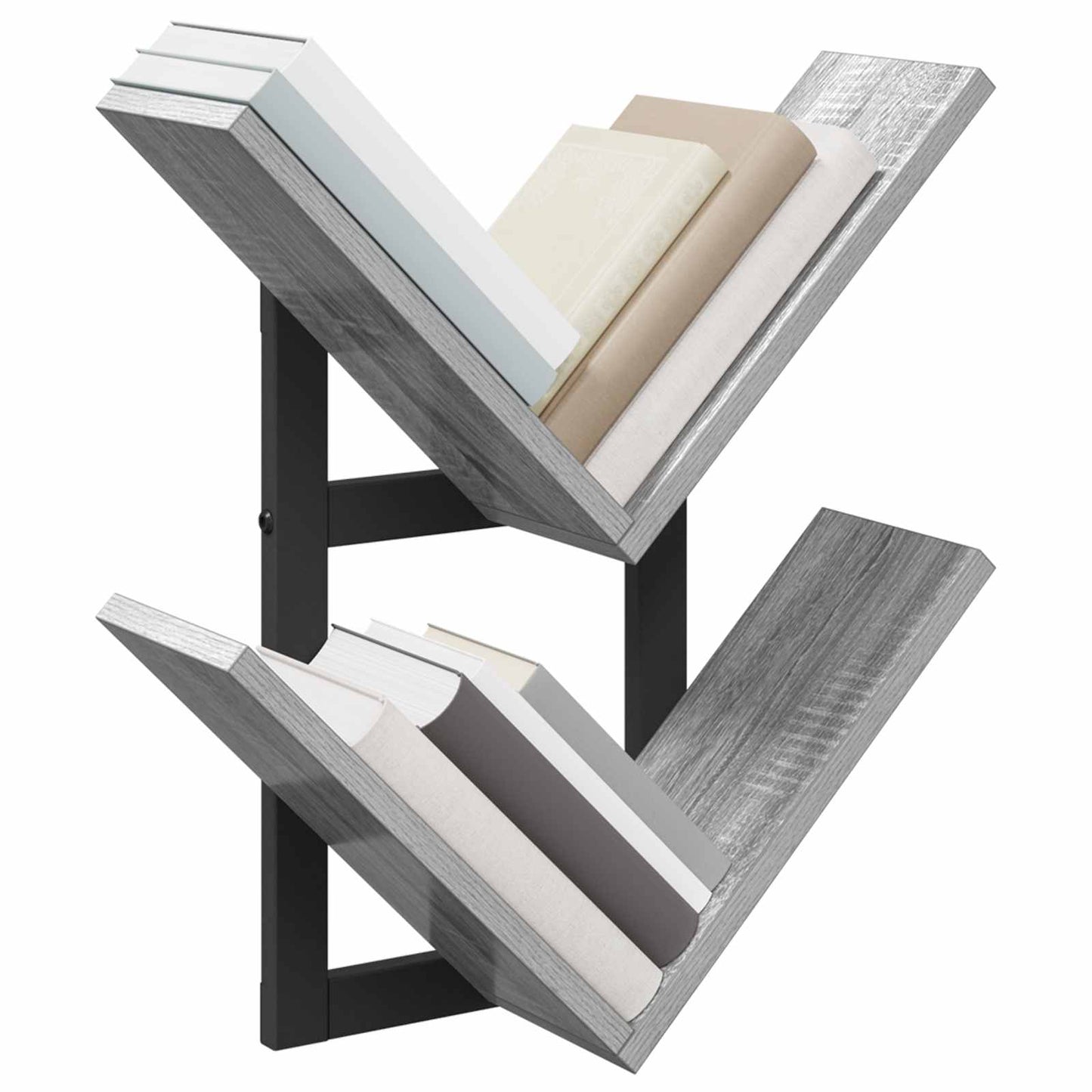 vidaXL Wall Floating Shelf 2 pcs Grey Sonoma 43 x 15 x 47 cm