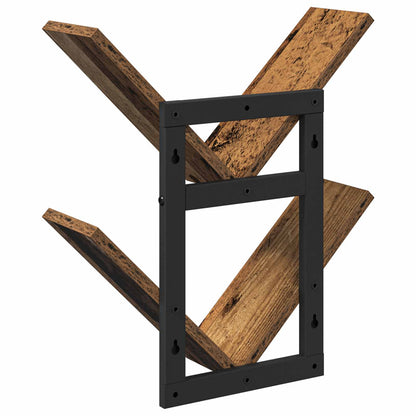 vidaXL Wall Floating Shelf 2 pcs Old Wood 43 x 15 x 47 cm