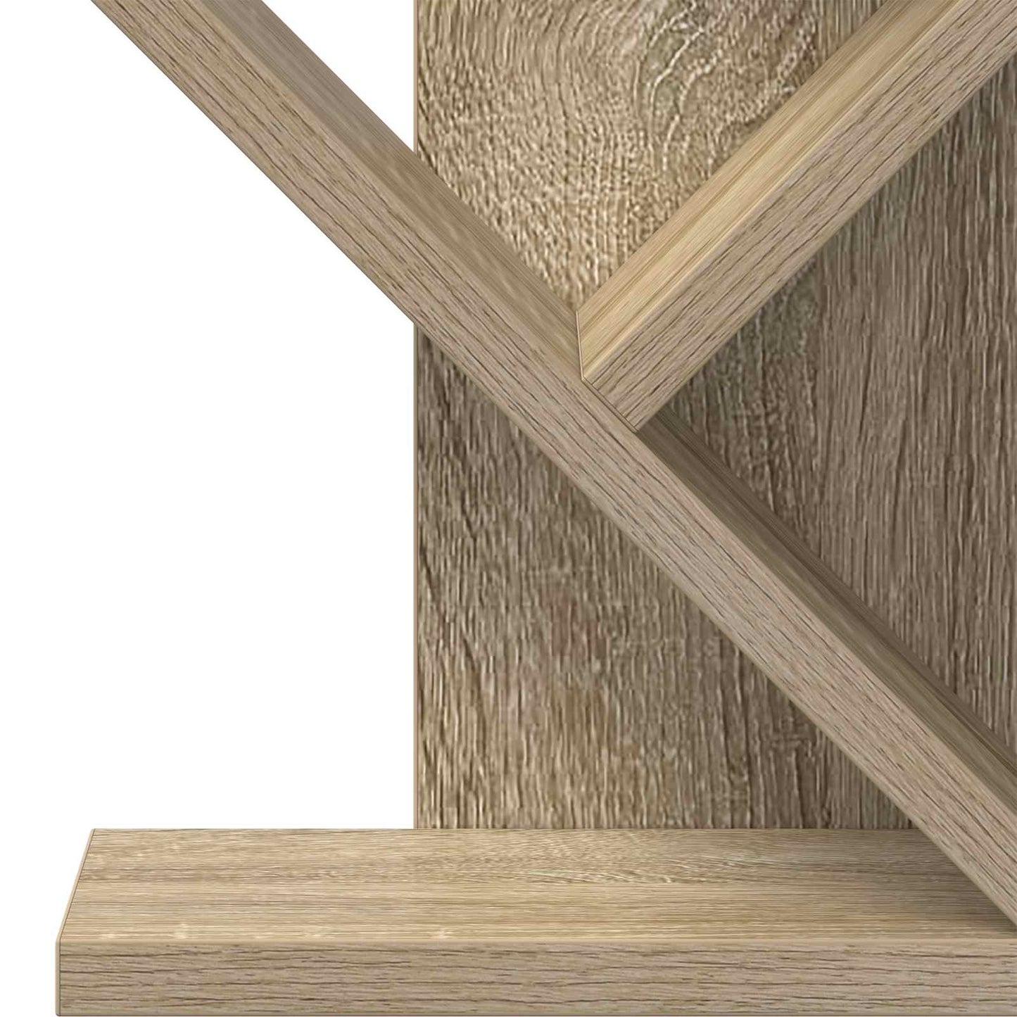 vidaXL Tree Bookshelf 3-Tier 30 x 18 x 40 cm Engineered Wood