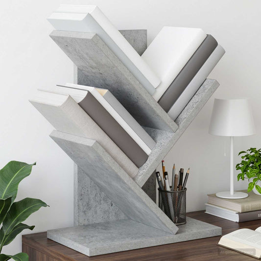 vidaXL Tree Bookshelf 3-Tier 30 x 18 x 40 cm Engineered Wood