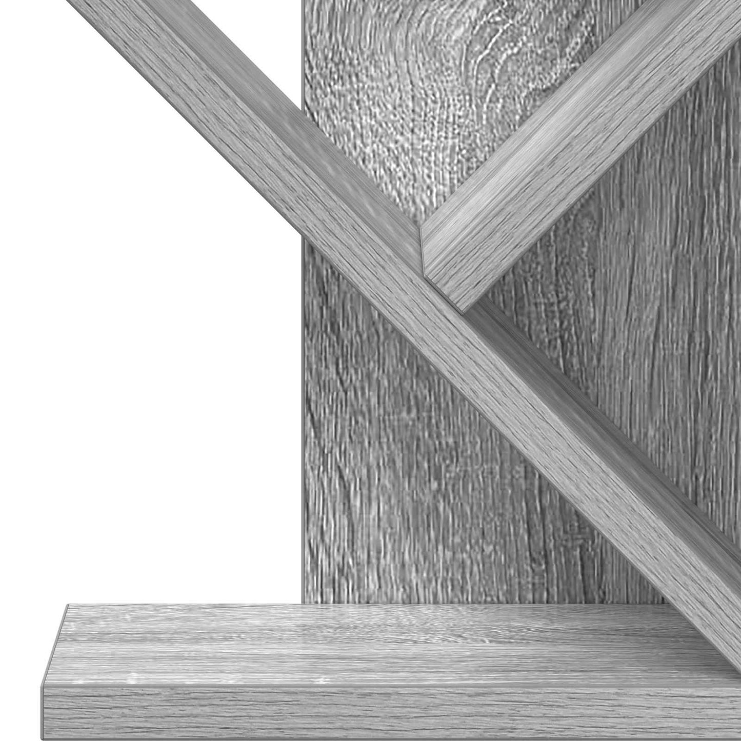 vidaXL Tree Bookshelf 3-Tier 30 x 18 x 40 cm Engineered Wood