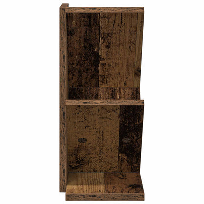 vidaXL Tree Bookshelf 3-Tier 30 x 18 x 40 cm Engineered Wood Old Wood