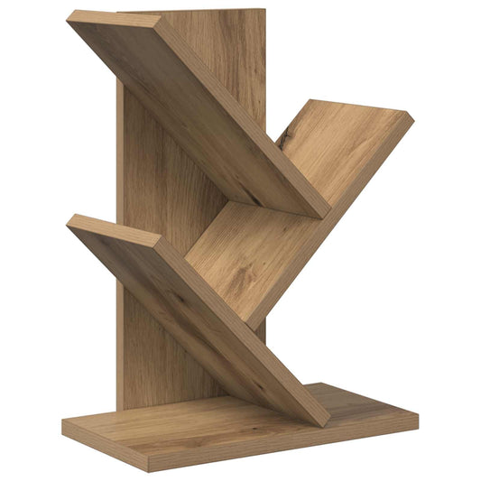 vidaXL Tree Bookshelf 3-Tier 30 x 18 x 40 cm Engineered Wood