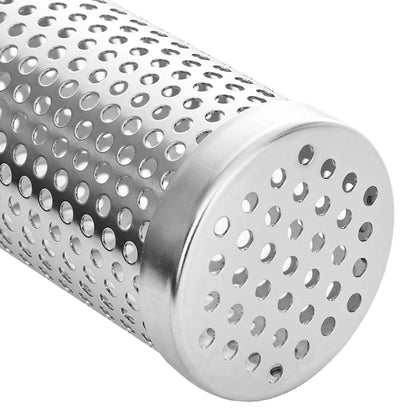 vidaxl Smoker Tube 2 pcs Ø 5 x 30 cm Stainless Steel 304 Silver
