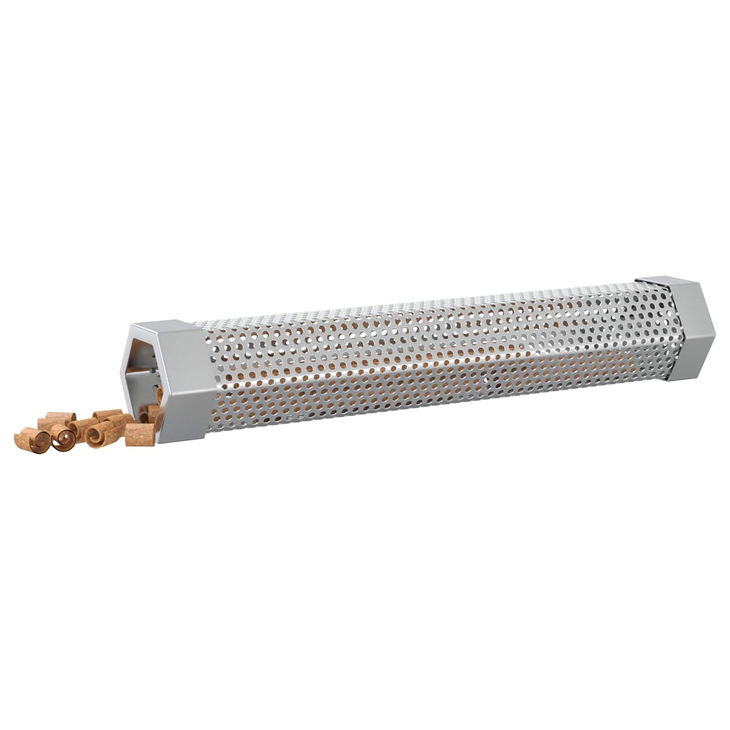 vidaxl Smoker Tube 2 pcs 5 x 5 x 30 cm Stainless Steel 304 Silver