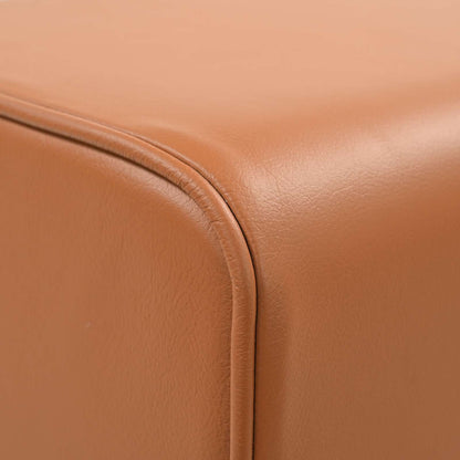 vidaXL Bench 40 x 30 x 45 cm Real Leather Brown