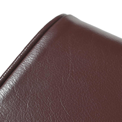 vidaXL Bench 40 x 30 x 45 cm Real Leather Dark Brown
