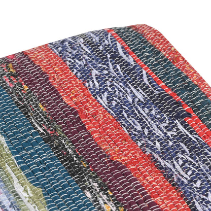 vidaXL Bench 40 x 30 x 45 cm Real Leather Multicolour