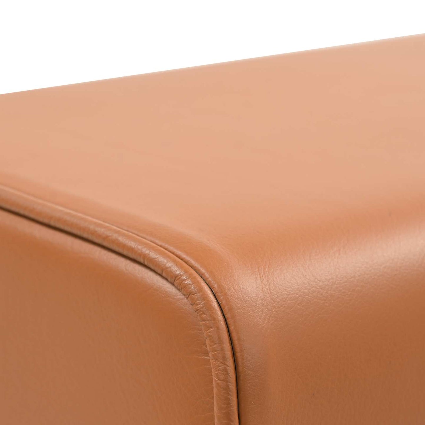vidaXL Bench 60 x 30 x 45 cm Real Leather Brown