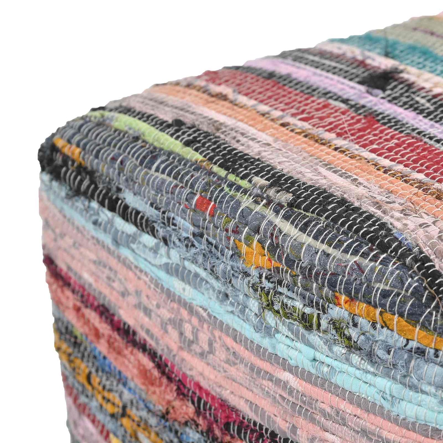 vidaXL Bench 60 x 30 x 45 cm Real Leather Multicolour