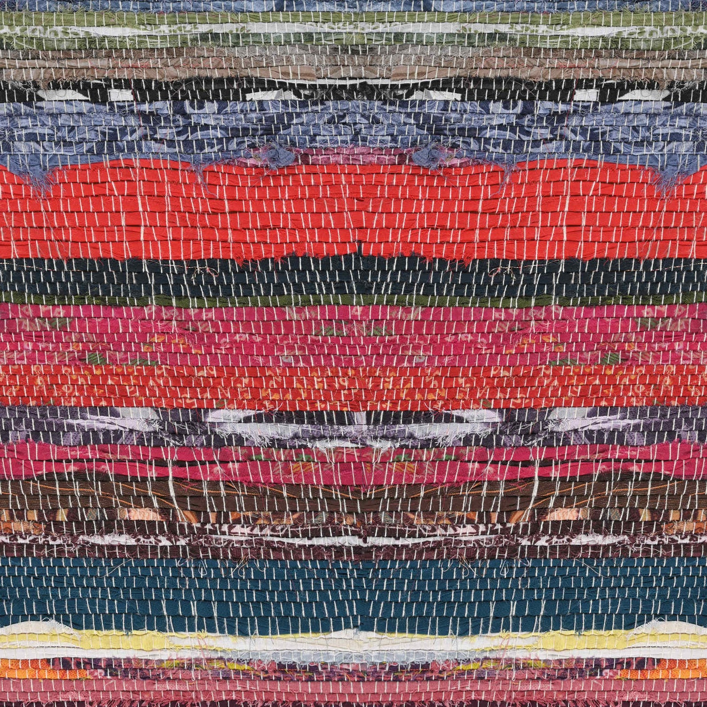 vidaXL Bench 110 x 30 x 45 cm Real Leather Multicolour
