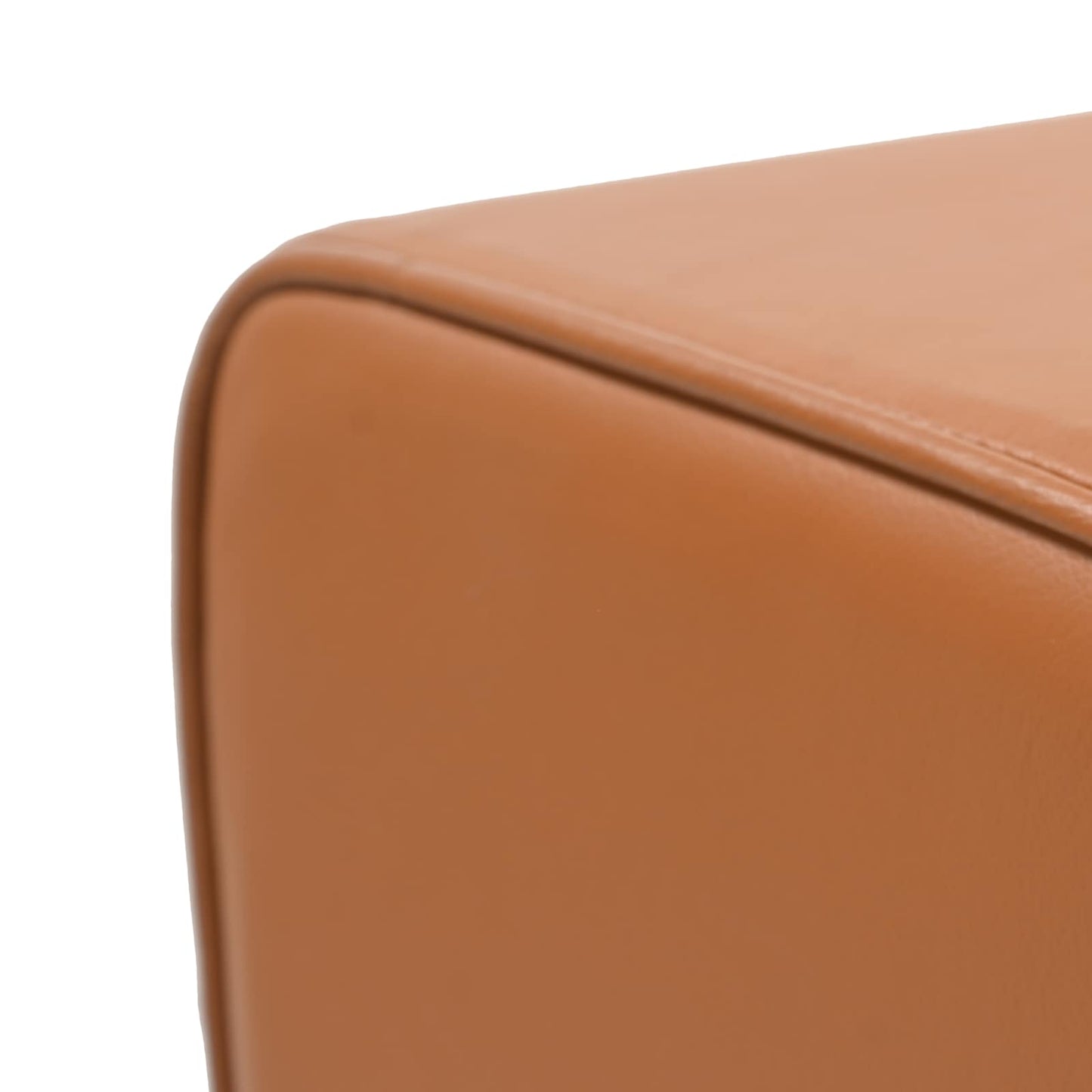 vidaXL Bench Brown 110 x 30 x 45 cm Real Leather