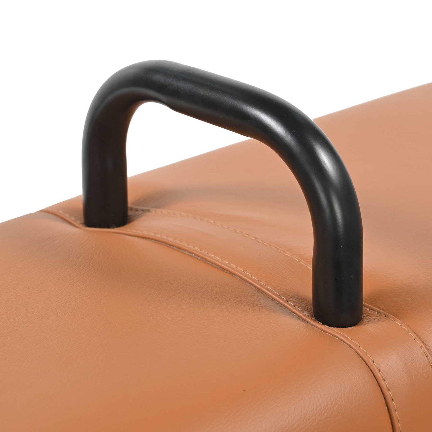 vidaXL Bench Brown 110 x 30 x 45 cm Real Leather