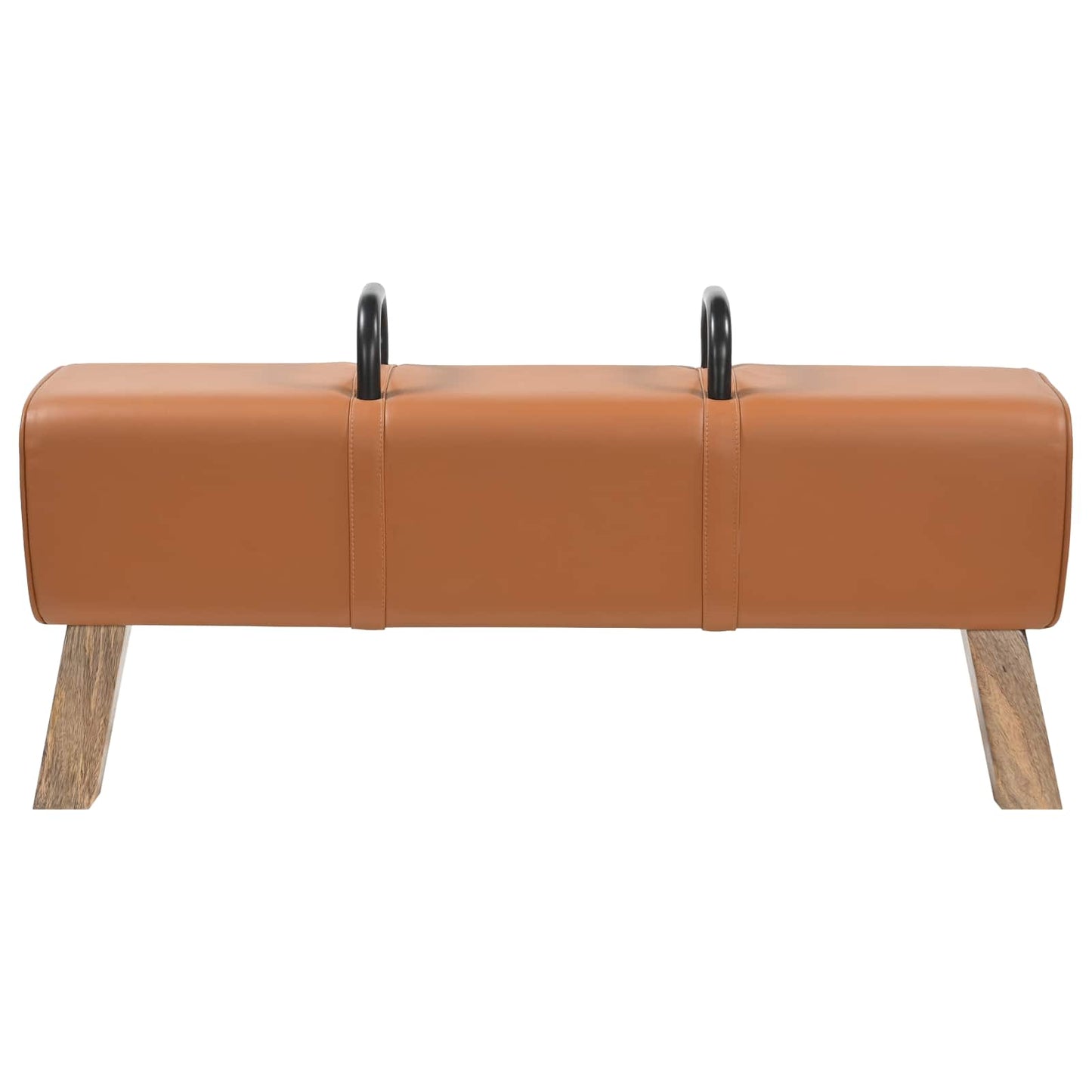 vidaXL Bench Brown 110 x 30 x 45 cm Real Leather