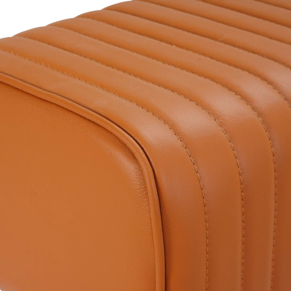 vidaXL Bench 110 x 30 x 45 cm Real Leather Brown