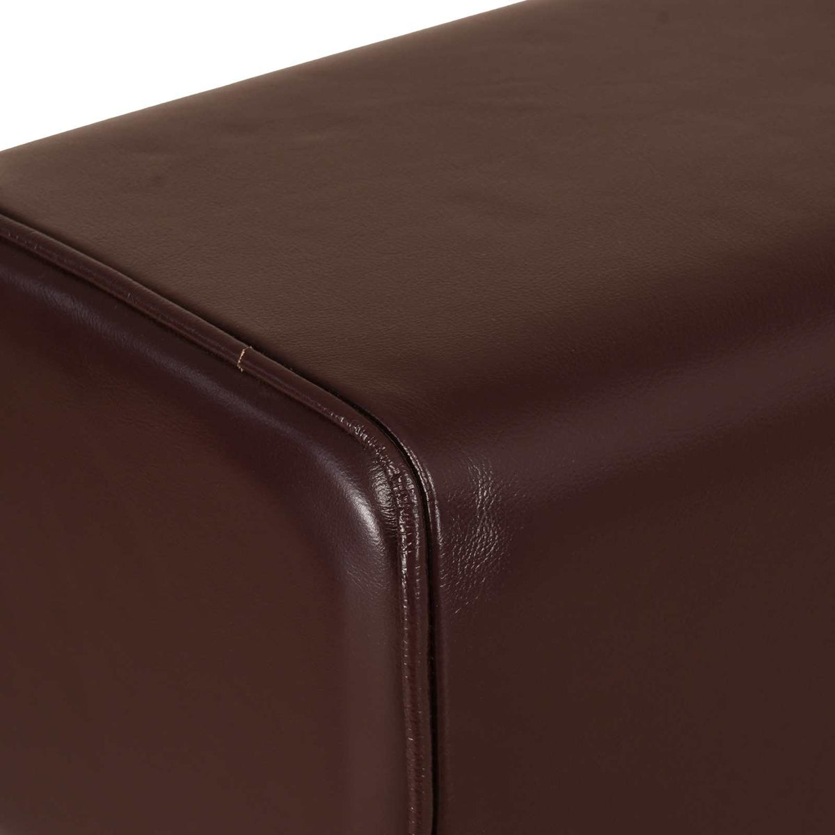 vidaXL Bar Stool 2 pcs Dark Brown 44 x 33 x 74 cm Real Leather