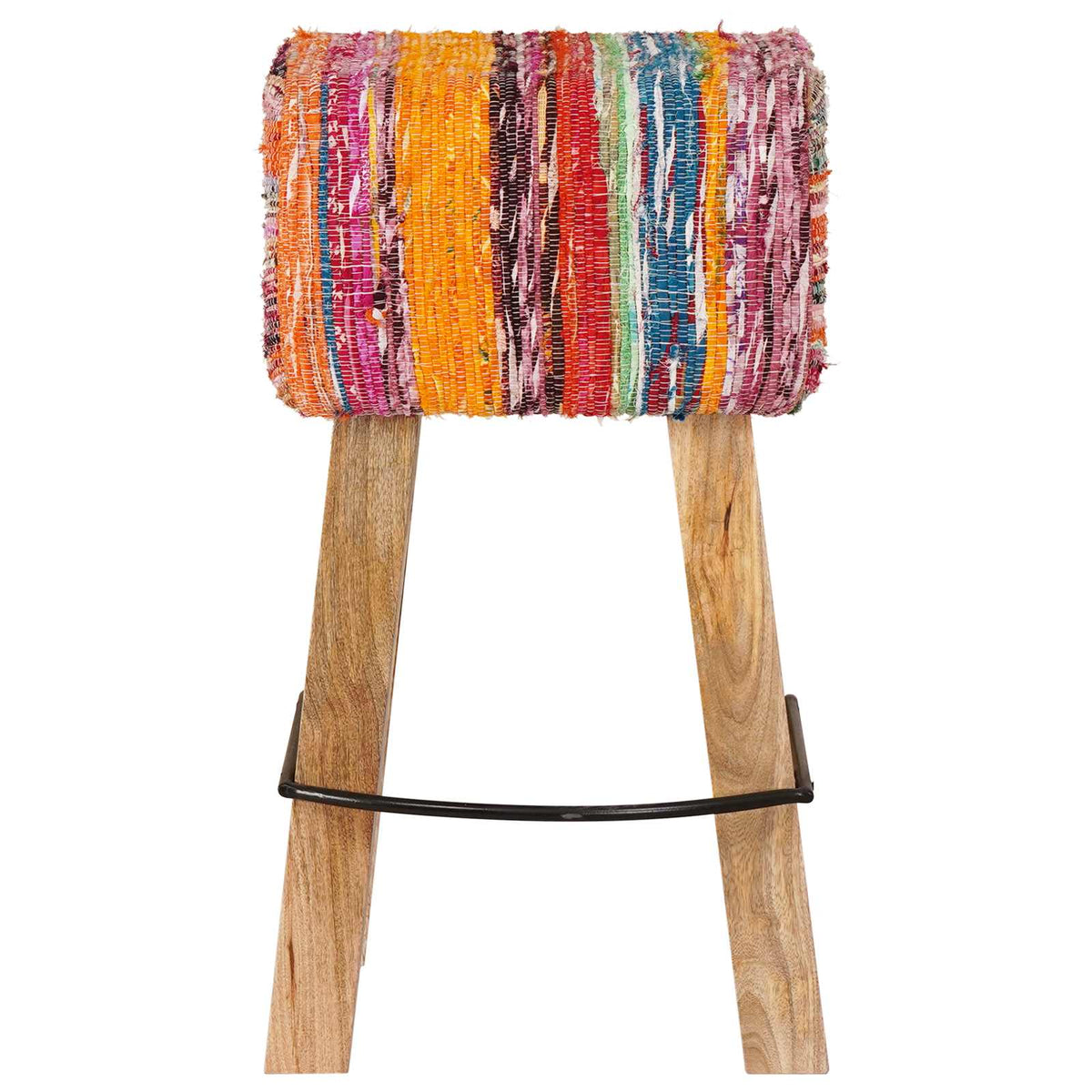 vidaXL Bar Stool 2 pcs Multicolour 44 x 33 x 74 cm Real Leather