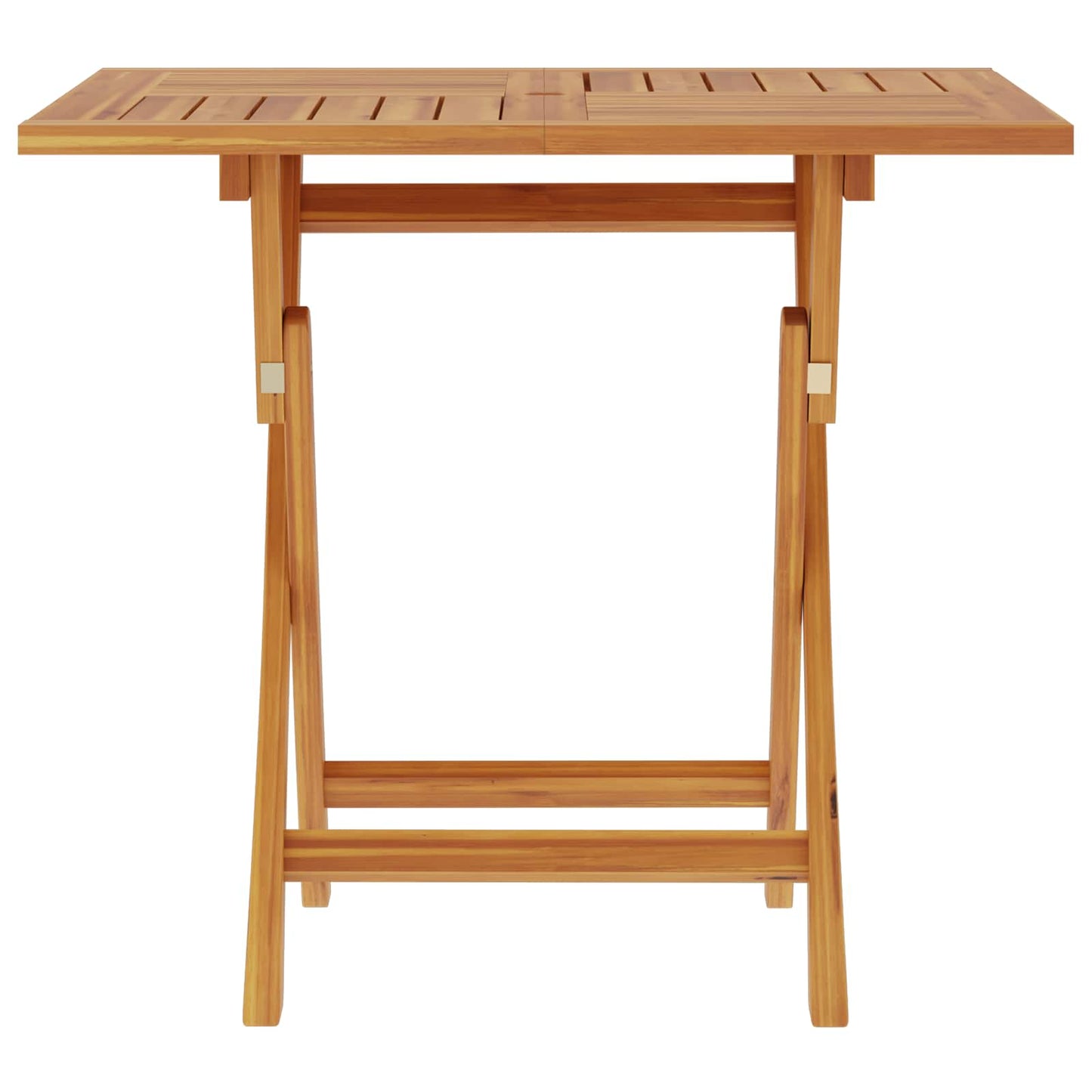vidaXL Folding Garden Table Natural 90 x 90 x 75 cm Solid Teak Wood