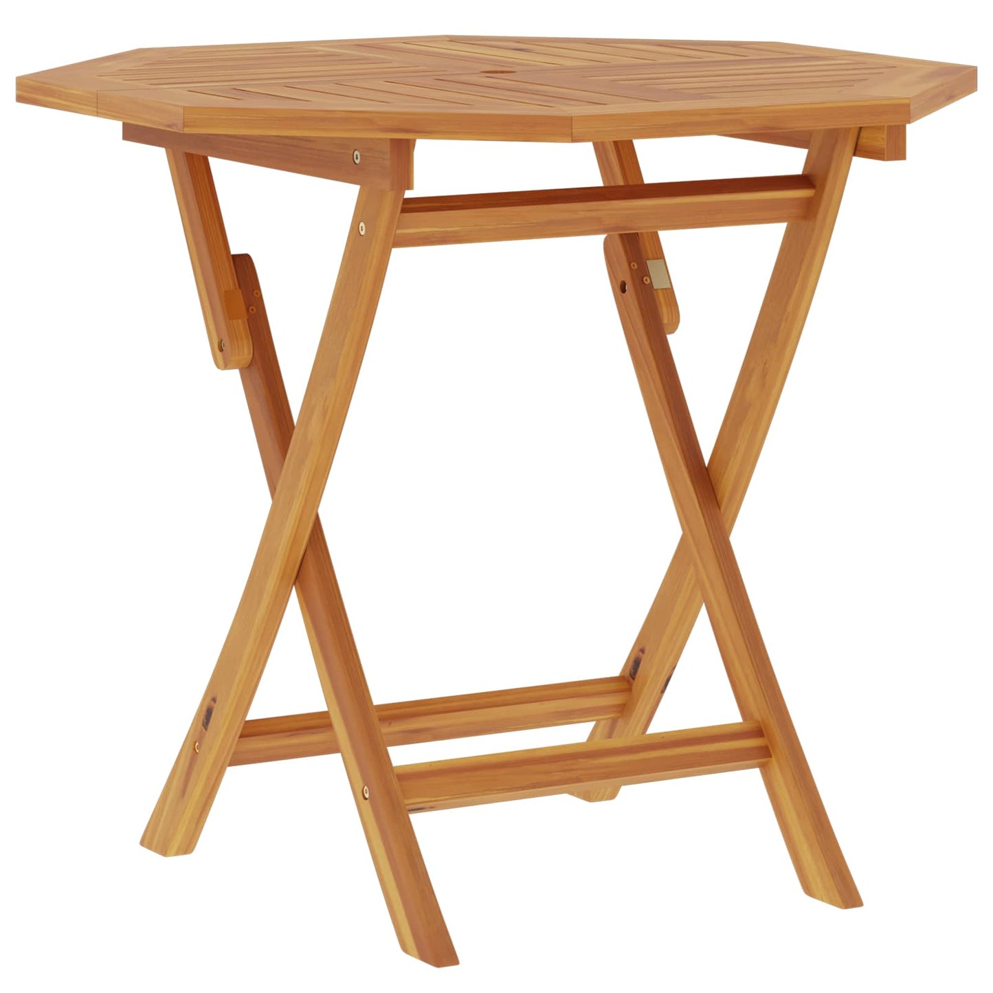 vidaXL Folding Garden Table Natural 90 x 90 x 75 cm Solid Teak Wood