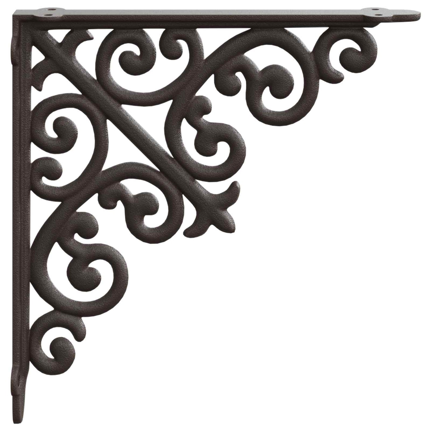 vidaXL Wall Shelf Brackets 12 pcs Antique Brown 14 x 14 x 3.5 cm Steel