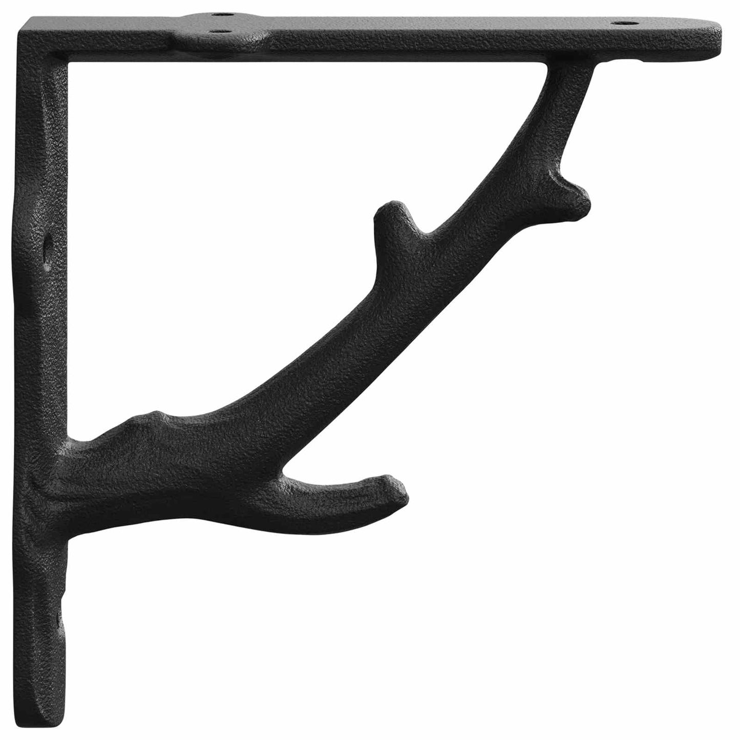 vidaXL Wall Shelf Brackets 12 pcs Black 14 x 14 x 4 cm Steel