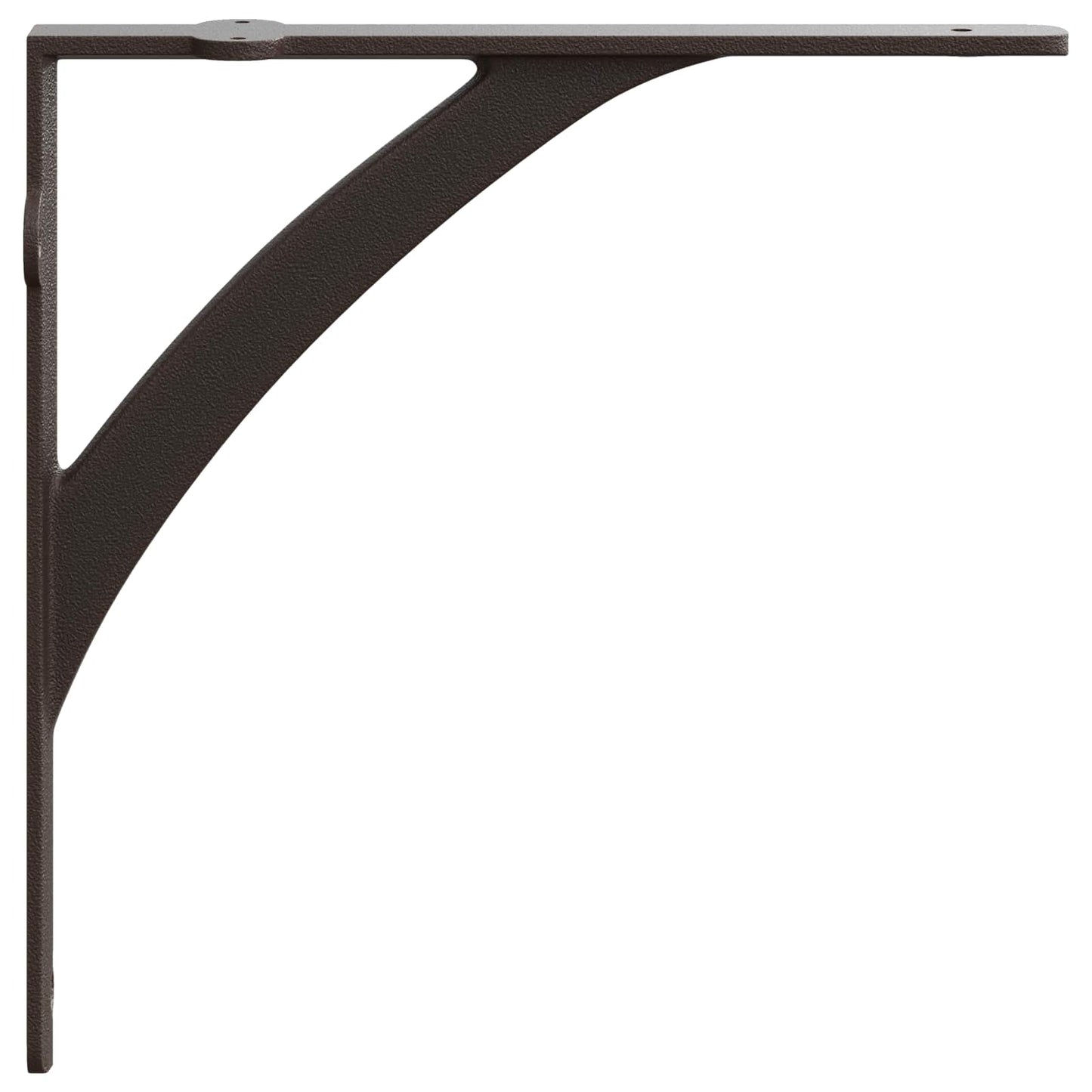 vidaXL Wall Shelf Brackets 12 pcs Antique Brown 10 x 10 x 3 cm Steel