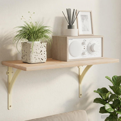 vidaXL Wall Shelf Brackets 12 pcs Antique White 14.5 x 14.5 x 3.5 cm