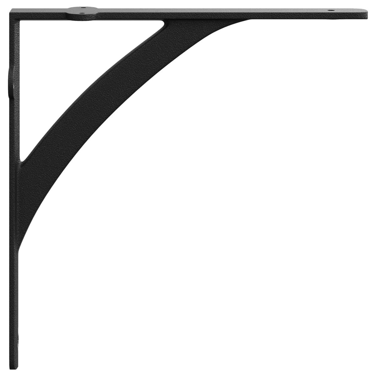 vidaXL Wall Shelf Brackets 12 pcs Black 14.5 x 14.5 x 3.5 cm Steel
