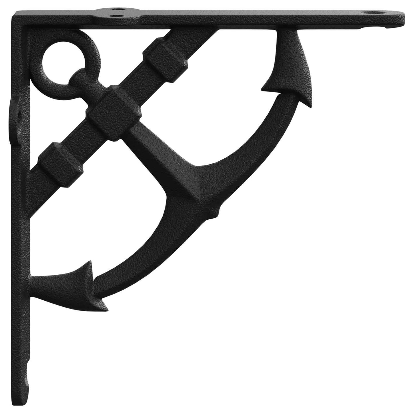 vidaXL Wall Shelf Brackets 12 pcs Black 10 x 10 x 3 cm Steel