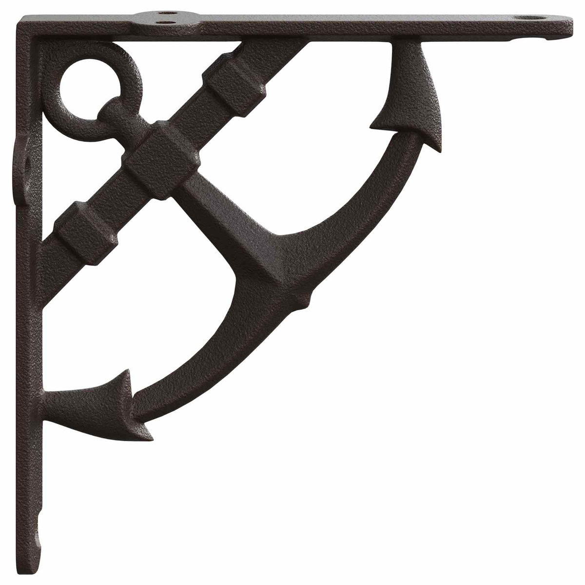 vidaXL Wall Shelf Brackets 12 pcs Antique Brown 14.5 x 14.5 x 3.5 cm