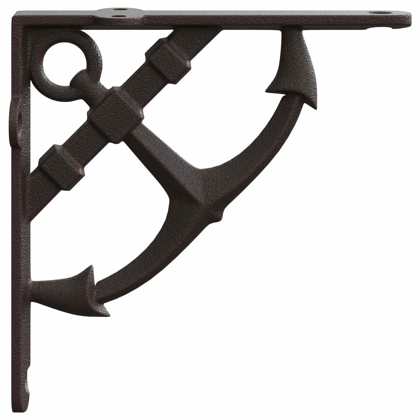 vidaXL Wall Shelf Brackets 12 pcs Antique Brown 21 x 21 x 3.5 cm Steel