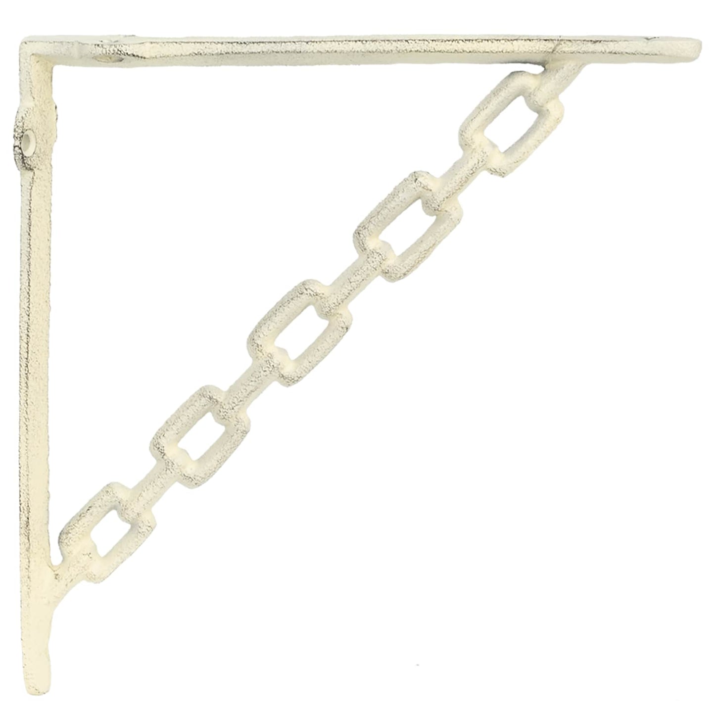 vidaXL Wall Shelf Brackets 12 pcs Antique White 10.5 x 10.5 x 3 cm