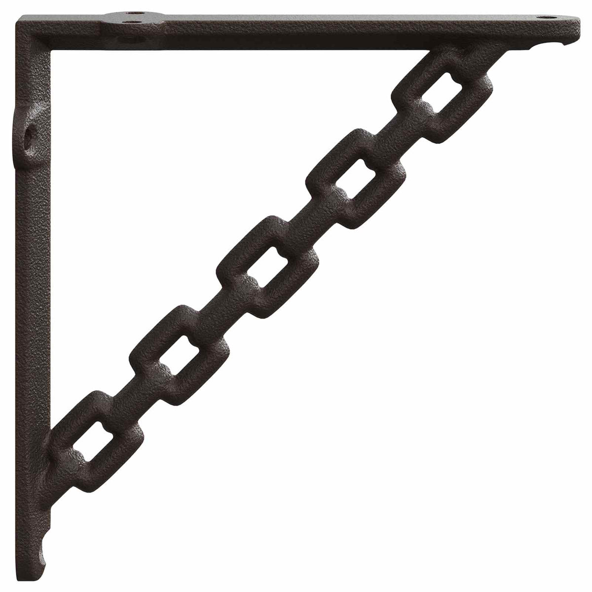 vidaXL Wall Shelf Brackets 12 pcs Antique Brown 14.5 x 14.5 x 3 cm