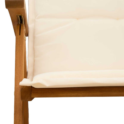 vidaXL Reclining Garden Chairs 2 pcs Natural Solid Acacia Wood
