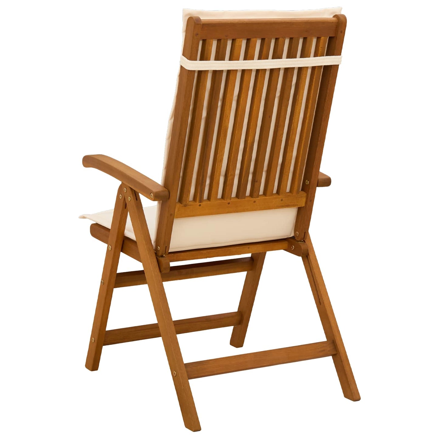 vidaXL Reclining Garden Chairs 2 pcs Natural Solid Acacia Wood