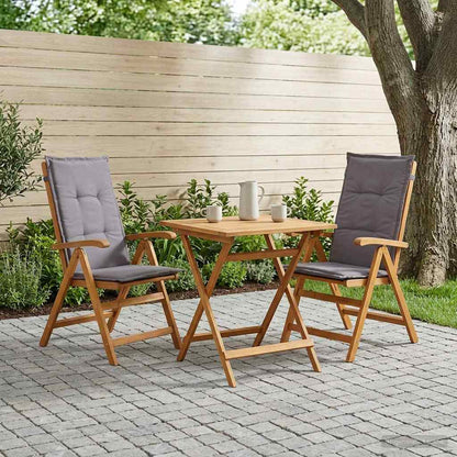 vidaXL Reclining Garden Chairs 2 pcs Natural Solid Acacia Wood