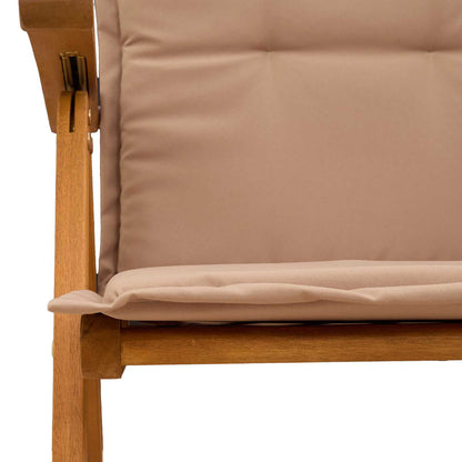 vidaXL Reclining Garden Chairs 2 pcs Natural Solid Acacia Wood