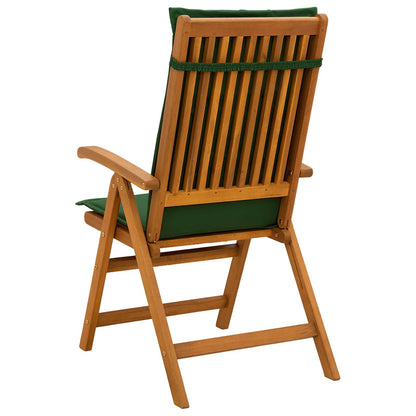 vidaXL Reclining Garden Chairs 2 pcs Natural Solid Acacia Wood