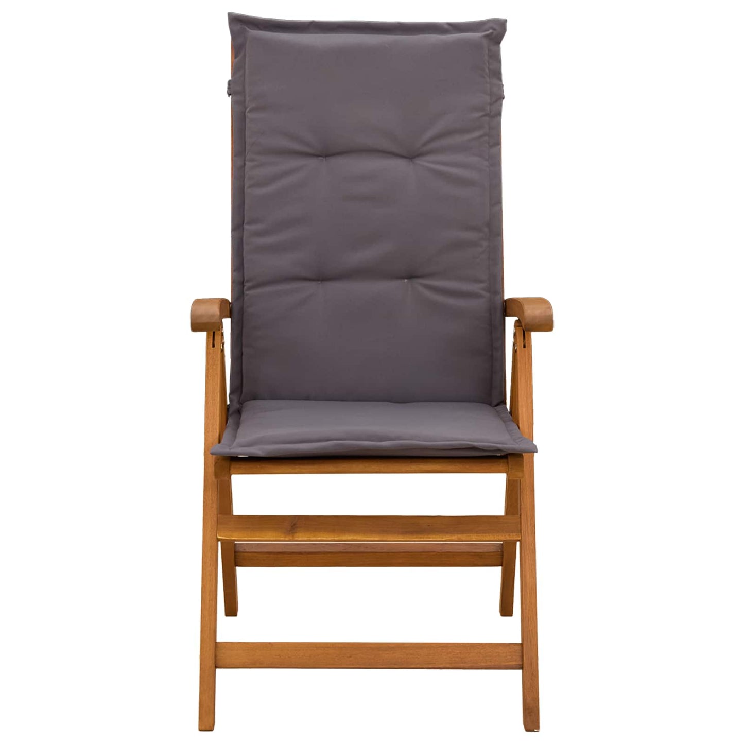 vidaXL Reclining Garden Chairs 3 pcs Natural Solid Acacia Wood