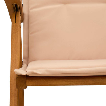 vidaXL Reclining Garden Chairs 3 pcs Natural Solid Acacia Wood