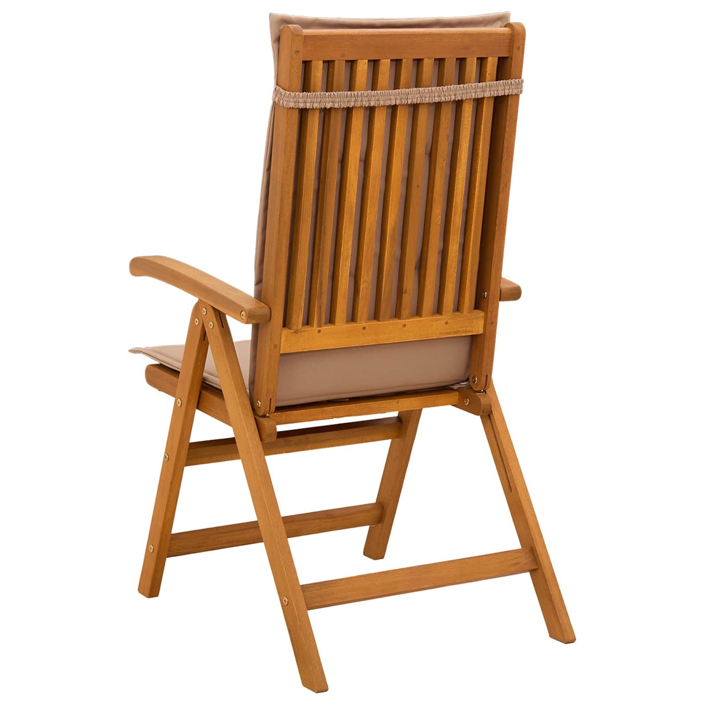 vidaXL Reclining Garden Chairs 3 pcs Natural Solid Acacia Wood