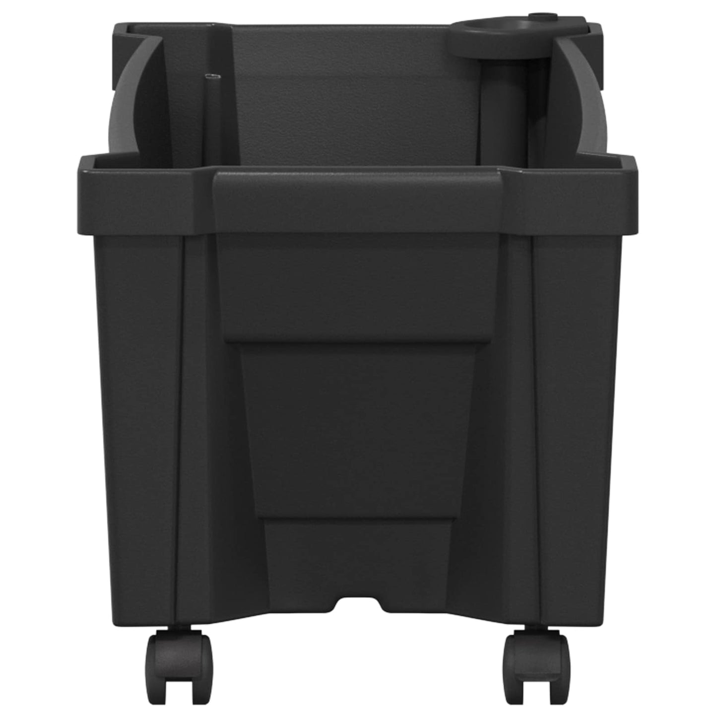 vidaXL Calypso Planter with Wheels Anthracite 79 x 35 x 33 cm PP