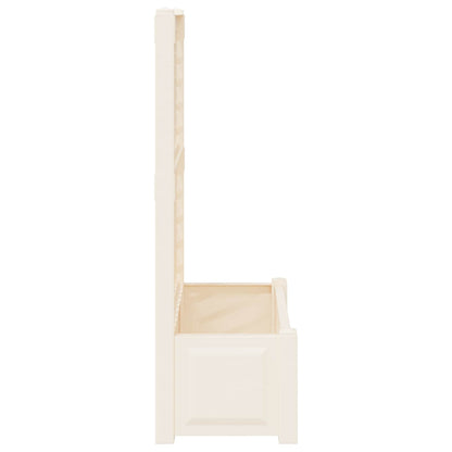 vidaXL Big Planter with Trellis White 99.5 x 43 x 133.5 cm PP