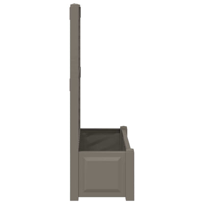 vidaXL Big Planter with Trellis 2 pcs Grey 143 x 143 x 133.5 cm PP