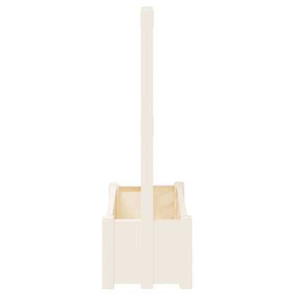 vidaXL Big Planter with Trellis White 99.5 x 43 x 133.5 PP