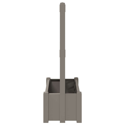 vidaXL Big Planter with Trellis Grey 99.5 x 43 x 133.5 PP