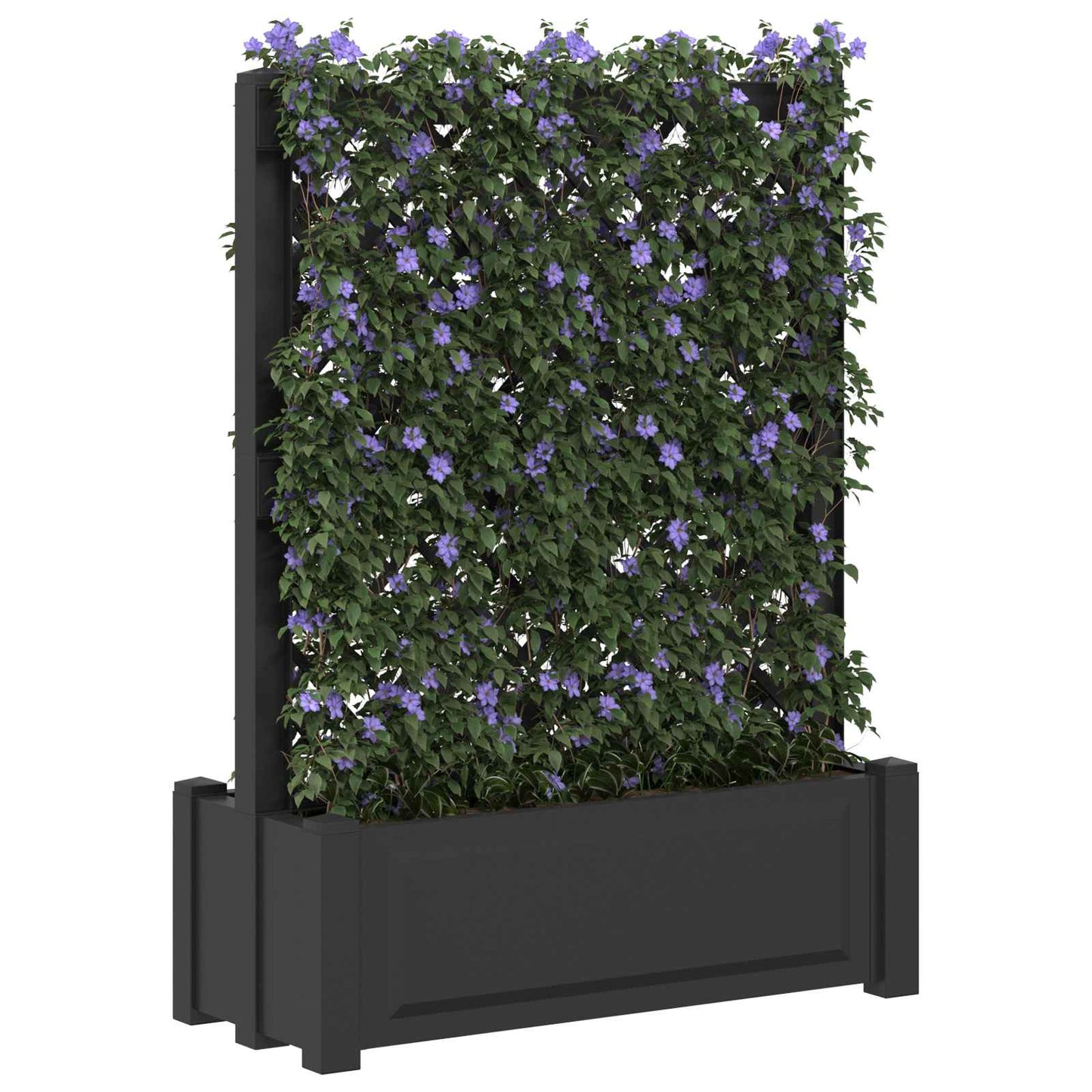 vidaXL Big Planter with Trellis Anthracite 99.5 x 43 x 133.5 PP