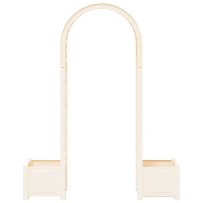 vidaXL Rose Arch with Planter White 168.5 x 43 x 207 cm PP